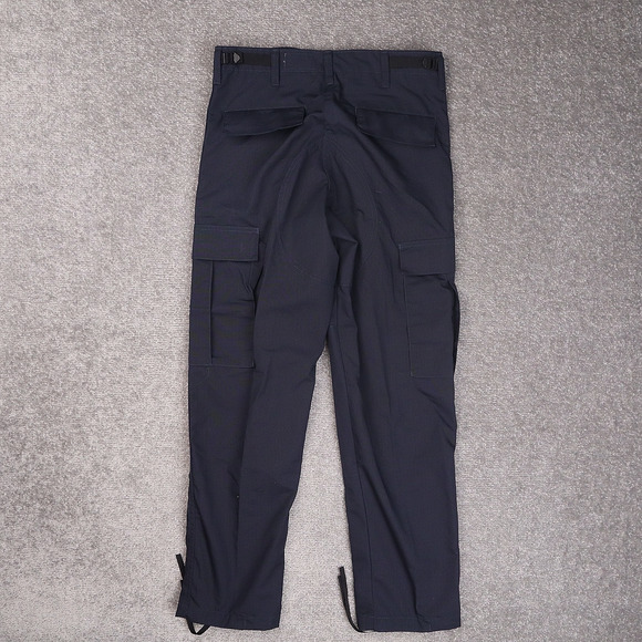 Vintage VF Imagewear Cargo Small Short 30x29 Navy Blue Workwear Uniform Pants - Picture 2 of 12